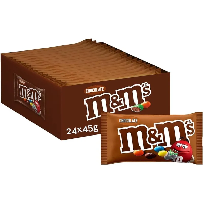 M_M_S_Milk_Chocolate_Box_-_24x45g M&Ms Milk Chocolate - 45g x 24 (English)
