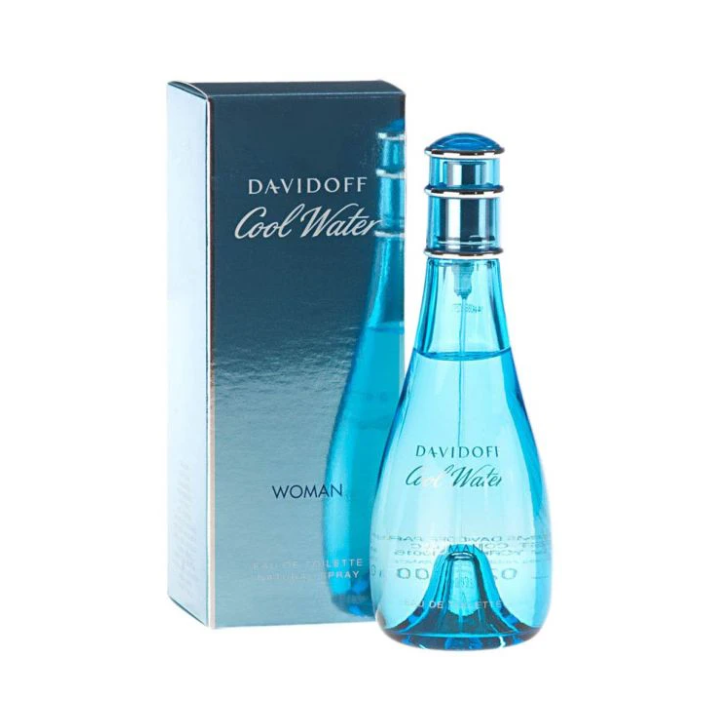 teal 100-1 Davidoff Cool Water Perfume For Women, EDT 100ml