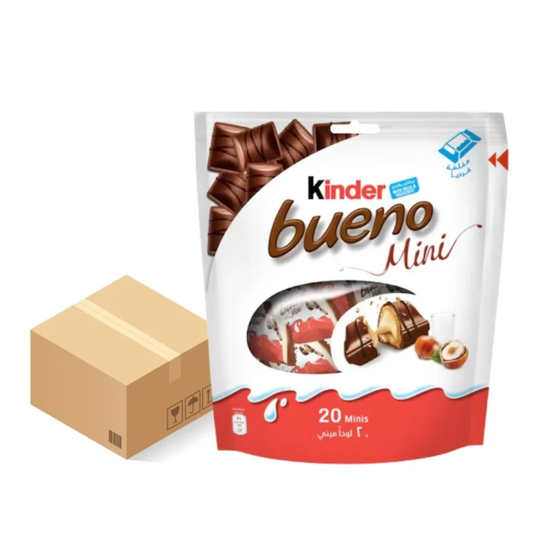 0f37f1396bddf06cf6e60e6ef76a0ed2 Kinder Bueno Mini Milk Chocolate Bar 20 Pieces (108g X 24Pieces)