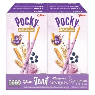 51u2Xwh++QL._SS400_ Glico Pocky Blueberry Yoghurt Sticks 40g - 10 Pack