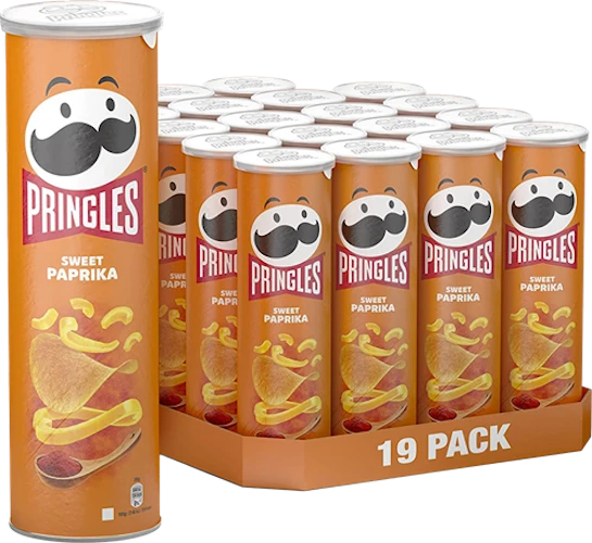 645d708465b42ca756b9b3fab98cebea Pringles Paprika Chips - 165g x 19