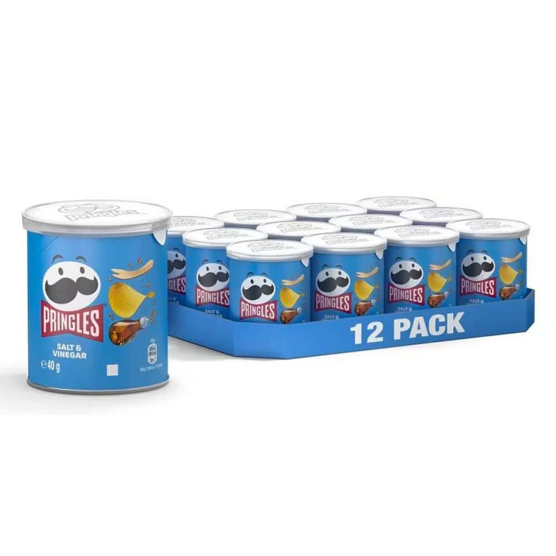 Pringles-Salt-and-Vinegar-Chips-12-x-40g Pringles Salt and Vinegar Chips - 40g x 12