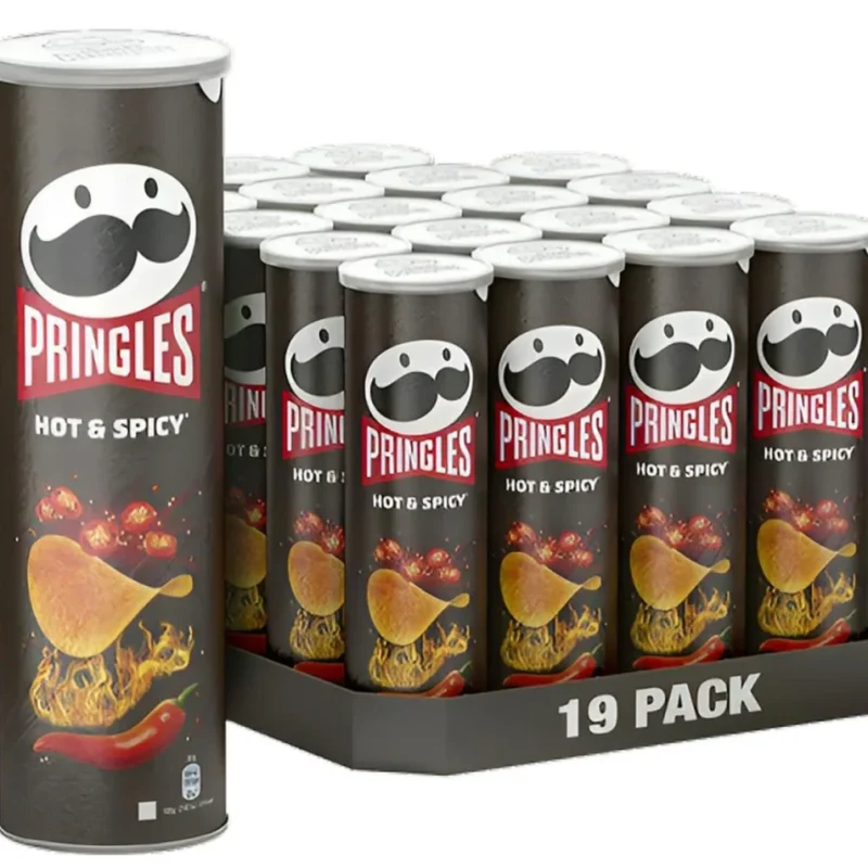 ed0421af6992030b1fec04e9f901c849 Pringles Hot & Spicy Chips - 165g x 19